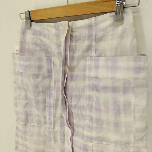 ジャックムス JACQUEMUS LE COUP DE SOLEIL フランス製 フロントボタン デザイン チェック柄 スカート レディース FR:36